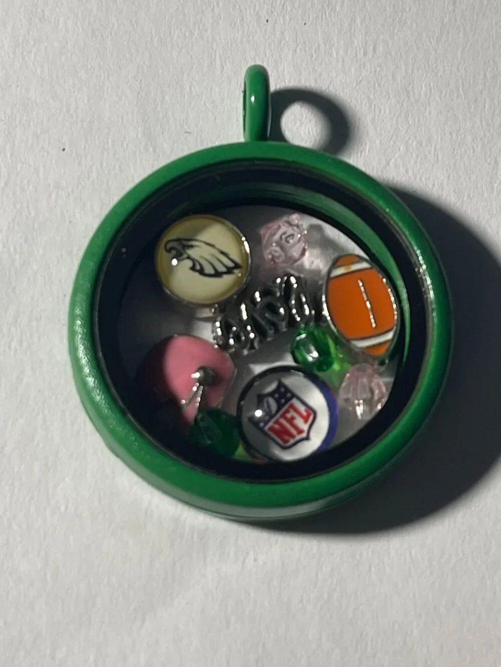 Philadelphia Eagles NFL Memory Charm Locket w/ 22 IN chain NEW